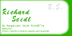 richard seidl business card